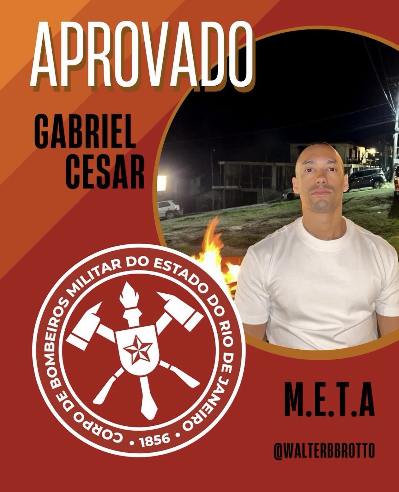 Aprovado — Gabriel Cesar · Corpo de Bombeiros Militar RJ