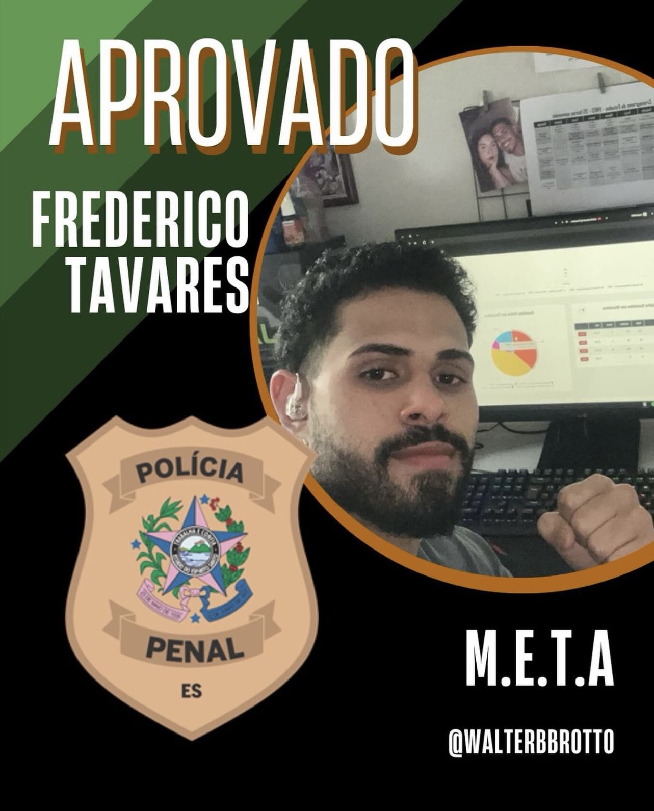Aprovado — Frederico Tavares · Polícia Penal ES