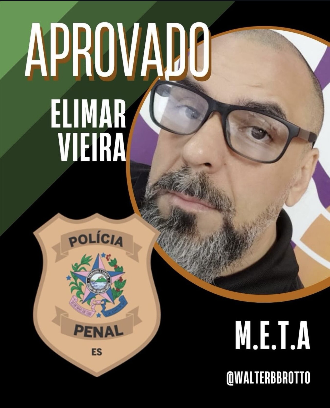 Aprovado — Elimar Vieira · Polícia Penal ES